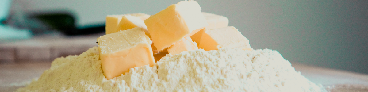 バターと小麦粉